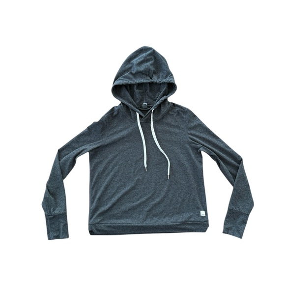 Vuori Halo Essential Hoodie Heather Charcoal Grey XS - slouchy oversized - Picture 1 of 8